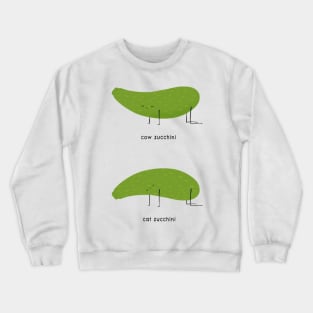 Cow cat zucchini Crewneck Sweatshirt